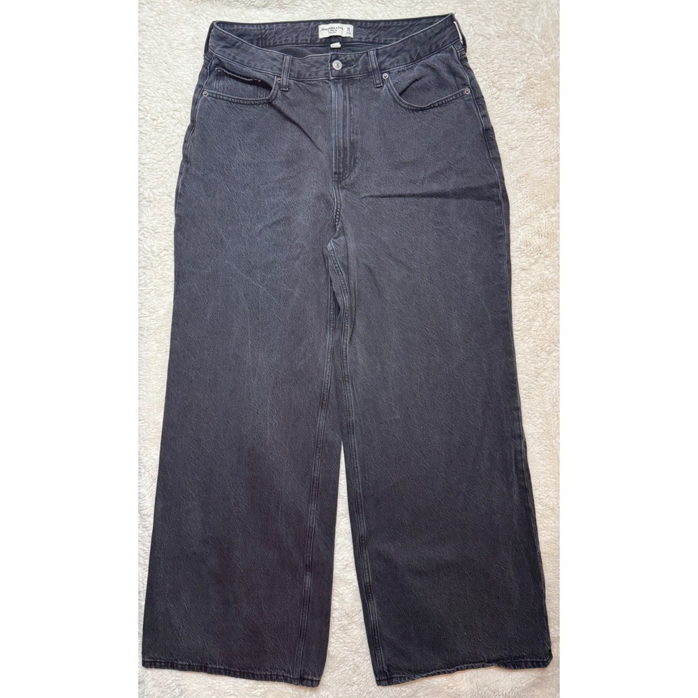 Abercrombie & Fitch Jeans Womens 31 Long Curve Love Wide Leg High Rise Excellent